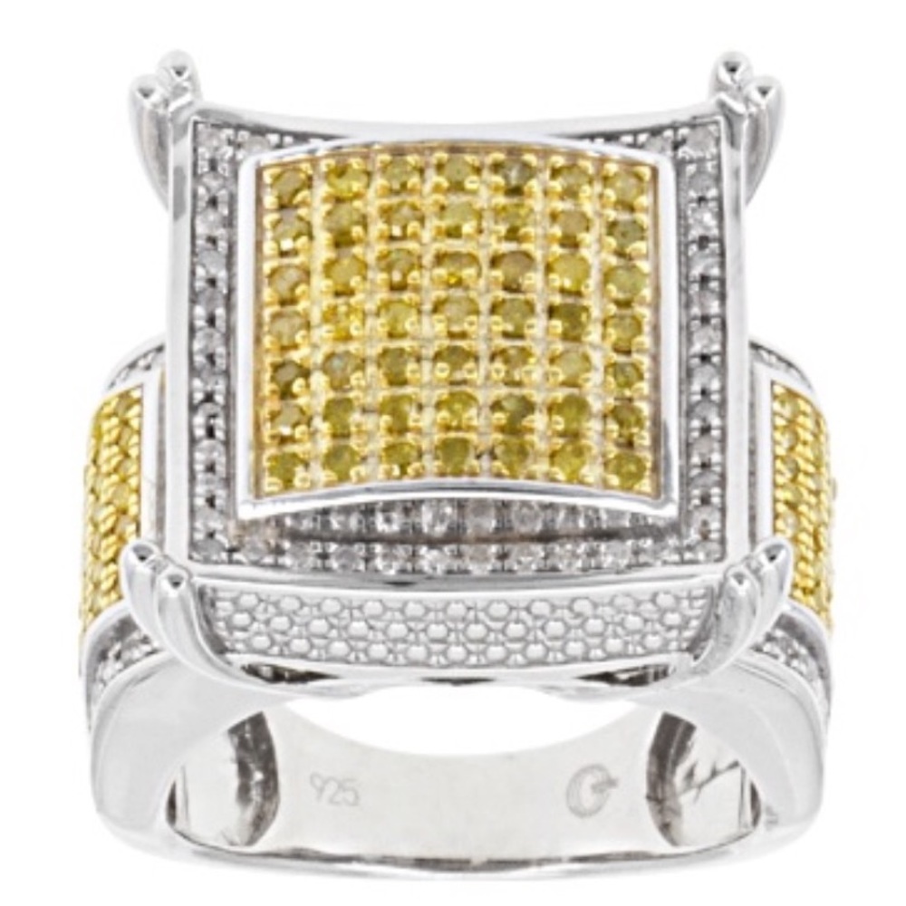 RESERVED / ON HOLD     Yellow &White Diamond Ring
